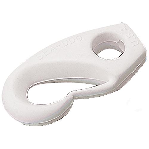 Sea Dog 1/4" Nylon Shock Cord Clip, White, Pair