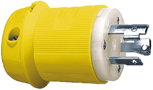 Hubbell HBL26CM11 Yellow 30A 125V Twist Lock Insulgrip Plug.