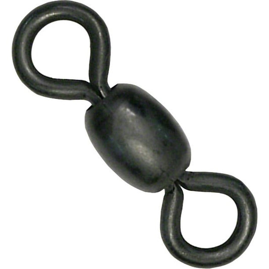 Billfisher Black Barrel Swivel - Sz 12 - 20lb - 24/pk
