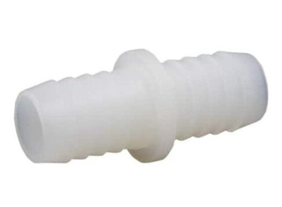 ACR Fittings Plastic Hose Barb Mender Connector 3/4" x 3/4" - White.