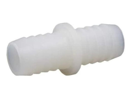 ACR Fittings Plastic Hose Barb Mender Connector 3/4" x 3/4" - White.
