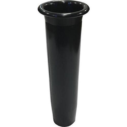 Tigress 881529 Ring Top Lipped Vinyl Insert Liners for 10" Flared Aluminum Weld-On Rod Holders, Black.