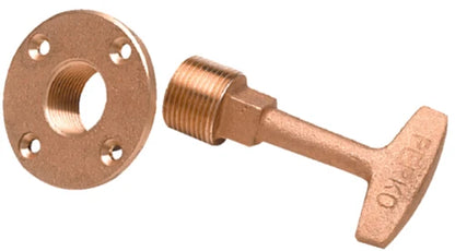 Perko 0266DP0PLB Cast Bronze Garboard T Handle Drain Plug