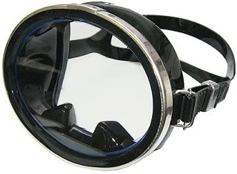 Promate Classic Oval Silicone Skin Diving Mask - Black.