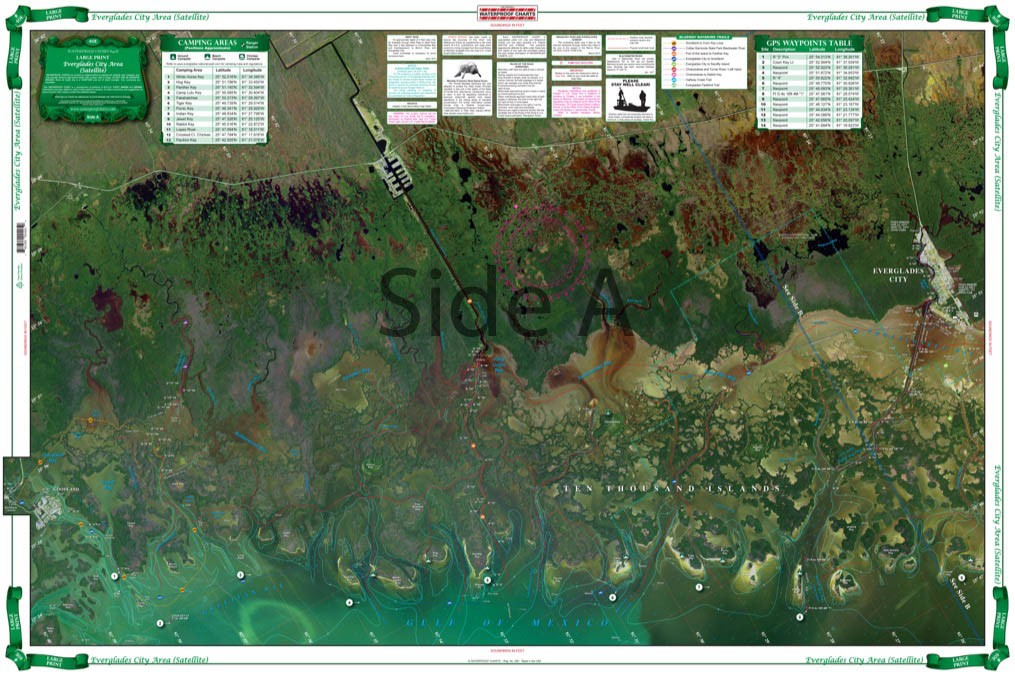 Everglades City Area Large Print Navigation Chart 40E