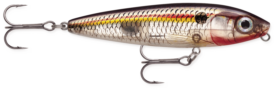 Rapala Skitter Walk BODY LENGTH: 3-1/8" (SW08) WEIGHT: 7/16 oz. Floating