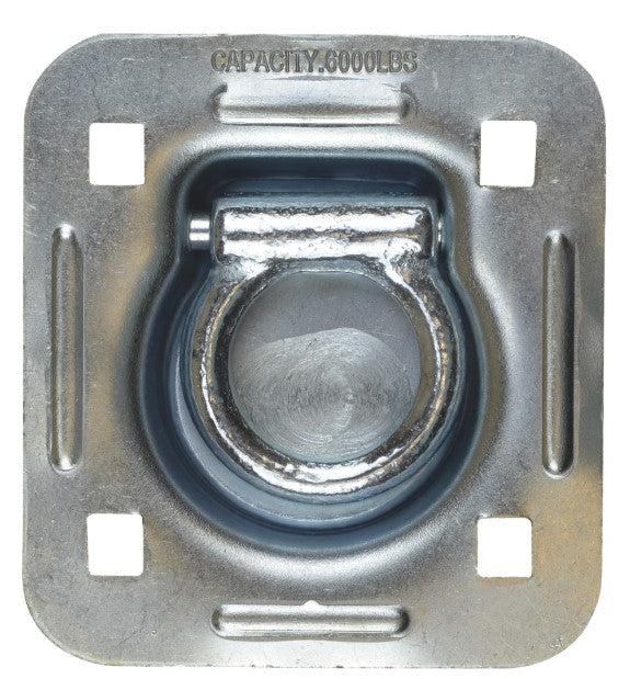 CargoSmart Bolt-On Recessed D-Ring, 3/8in. Dia., 6000-Lb. Capacity.