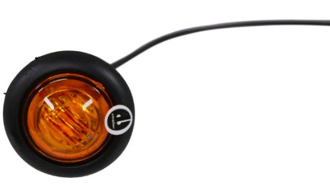 WaterLand LED 1-Inch Trailer Side Marker Trailer Light - Amber