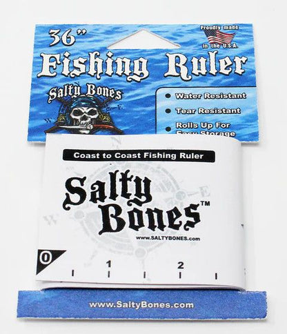Salty Bones Folding Roll Up Fishing Ruler - Coast to Coast