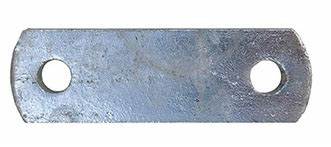 WaterLand 2-Hole Plate Spring Shackle 4" x 1.5" Galvanized.