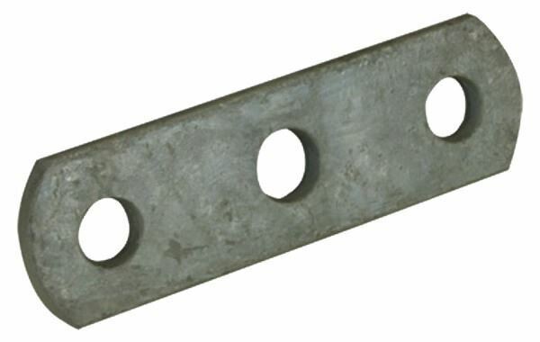 WaterLand Axle Tie Plate Flat Galvanized 3-Hole 4-5/8" Inch.