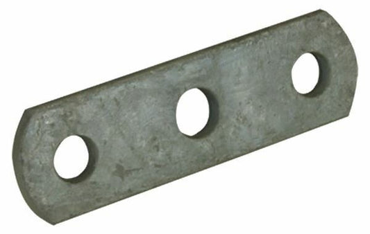 WaterLand Axle Tie Plate Flat Galvanized 3-Hole 4-5/8" Inch.