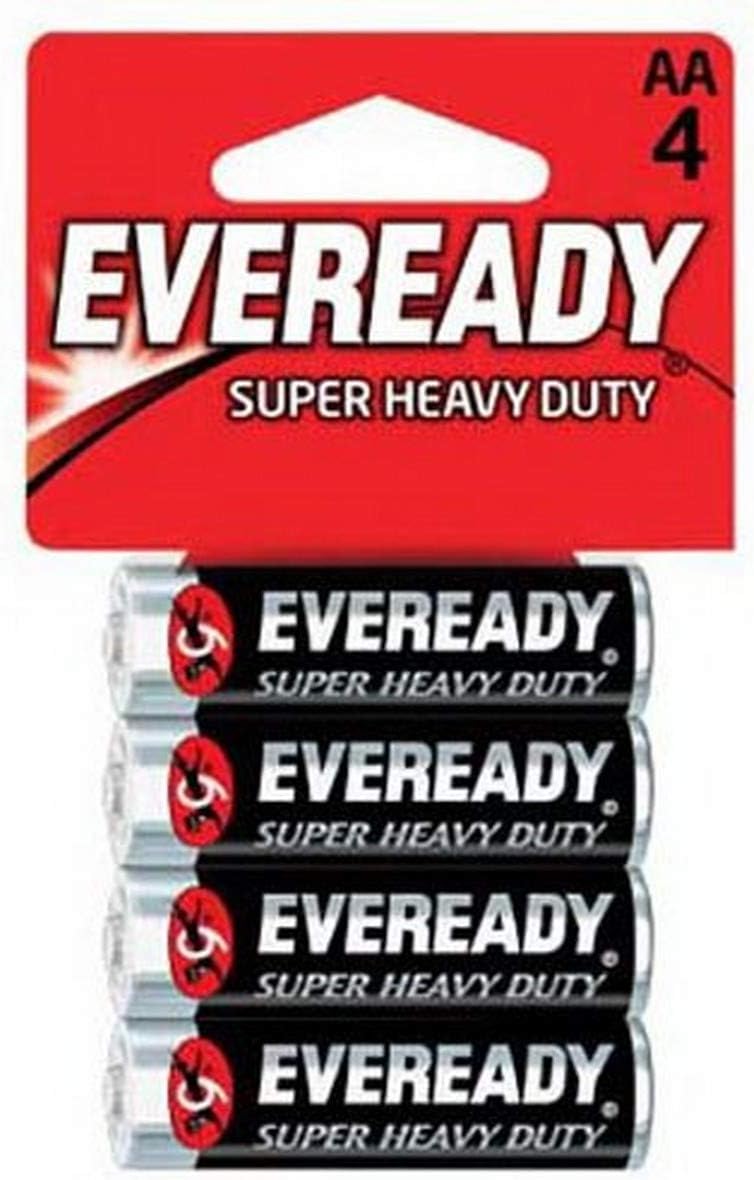 Eveready Super Heavy-Duty AAA Batteries 4-Pack.