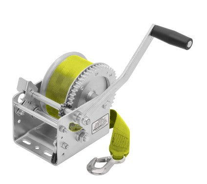 Dutton-Lainson 2-Speed Heavy Duty Trailer Winch 3,200 Lbs. w/20 ft Strap 10" Manual Handle Crank.