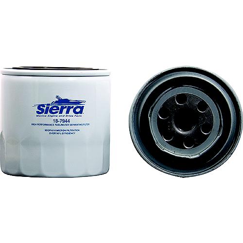 Sierra Water Separating Fuel Filter, Short - 3.875" - 10 Micron - Small Hole.