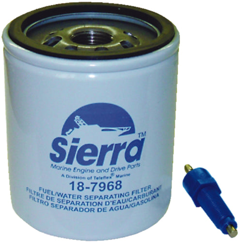 Sierra Mercury Fuel Water Separator Filter with Sensor - 10 Micron - 90 GPH.