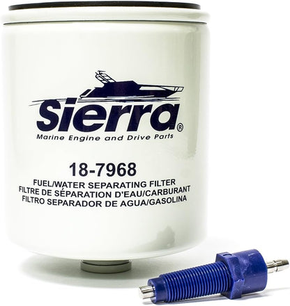 Sierra Mercury Fuel Water Separator Filter with Sensor - 10 Micron - 90 GPH.