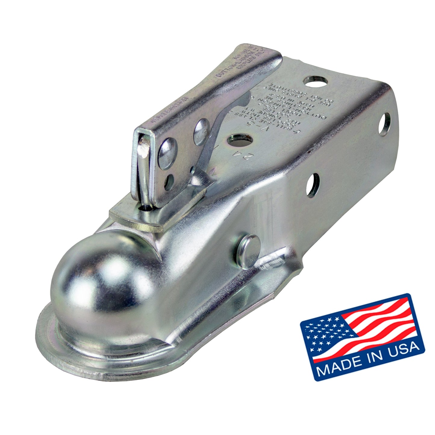 Dutton-Lainson 3,500 lbs. 2" Ball Bolt on Straight Tongue Coupler - 2" Channel