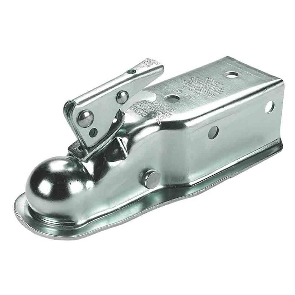 Dutton-Lainson Bolt on Straight Tongue Coupler - Zinc Finish - Fits 2" Ball - 3" Wide Tongue - 5,000 Lbs. Capacity