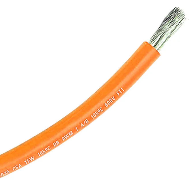 14 Gauge Orange Marine Tined Wire per Foot