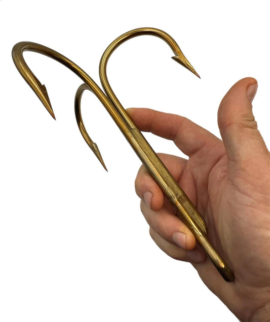 Mustad 3551 Bronze Gator Hook 20/0 Treble Hook Each Bridge Gaff Snagging