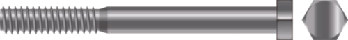 SeaChoice Cap Screw - Hex Head, 3/8"-16 x 1-1/2" 18-8 Stainless Steel.