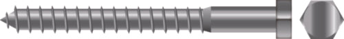 SeaChoice Lag Screw, 1/4 x 1-1/2" 18-8 Stainless Steel.