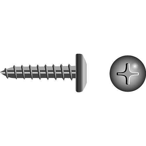 SeaChoice Phillips Tapping Screw - Pan Head, #14 x 2" 18-8 Stainless Steel.