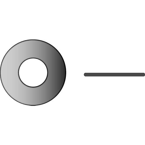 SeaChoice Flat Washer, #6, .032" Thick, OD 3/8" 316 Stainless Steel.