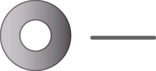 SeaChoice Flat Washer, 5/16", .062" Thick, OD 7/8" 18-8 Stainless Steel.