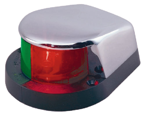 SeaChoice Chrome Plated Zinc Bi-Color Bow Navigation Light 1" x 3-1/8" Inch