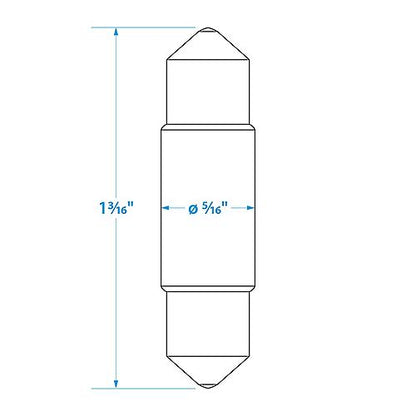 SeaChoice 8SMD Festoon Bulb - 12 Volt 3 Watt