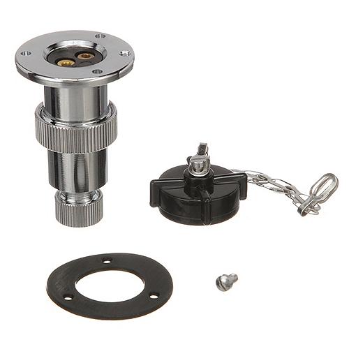 SeaChoice Waterproof Boat Deck Connector, 2 Prong Plug, 3 Amps at 12V.