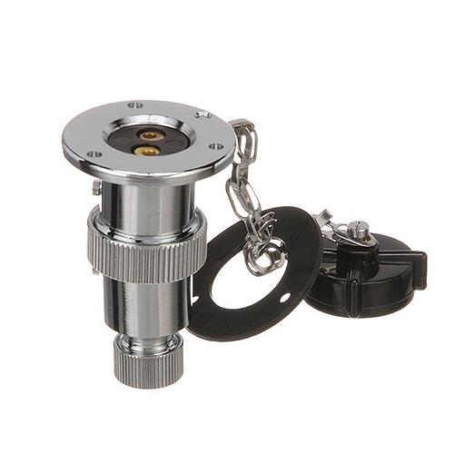 SeaChoice Waterproof Boat Deck Connector, 2 Prong Plug, 3 Amps at 12V.
