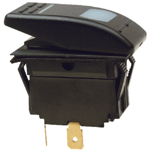 SeaChoice Illuminated Rocker Switch SPST On-Off Black