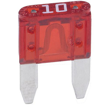 SeaChoice ATM Mini Blade Fuses, 10 Amp, 5/Pack.