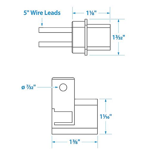 SeaChoice ATO/ATC Fuse Holder 12 GA, up to 30A. (Fuse Not Included)