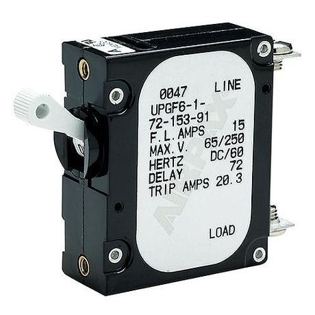 Seachoice AC/DC Panel Breaker With Single White Actuator 20 Amp