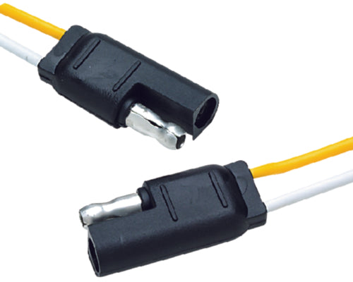 SeaChoice 2 Pole Molded Line Connector With 12" Lead on Each Side.