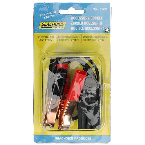 SeaChoice Accessory Socket with Battery Clip - 12 Volt.
