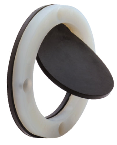 SeaChoice Boat Self-Bailing Cockpit Mounted, 2-7/8 In. Scupper Valve Kit - White.