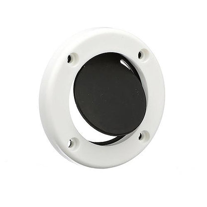SeaChoice Boat Self-Bailing Cockpit Mounted, 2-7/8 In. Scupper Valve Kit - White.