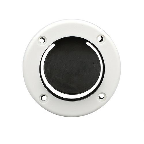 SeaChoice Boat Self-Bailing Cockpit Mounted, 2-7/8 In. Scupper Valve Kit - White.