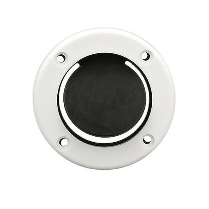 SeaChoice Boat Self-Bailing Cockpit Mounted, 2-7/8 In. Scupper Valve Kit - White.