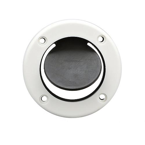 SeaChoice Boat Self-Bailing Cockpit Mounted, 2-7/8 In. Scupper Valve Kit - White.