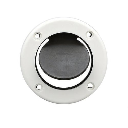 SeaChoice Boat Self-Bailing Cockpit Mounted, 2-7/8 In. Scupper Valve Kit - White.