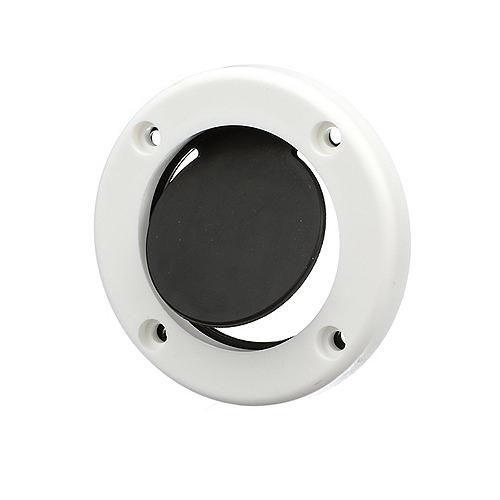 SeaChoice Boat Self-Bailing Cockpit Mounted, 2-7/8 In. Scupper Valve Kit - White.