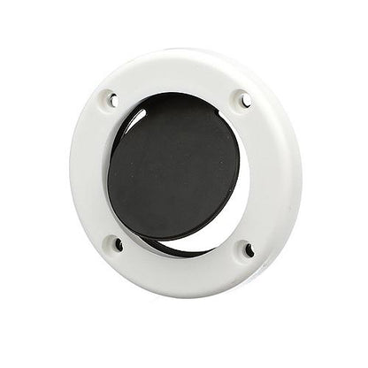 SeaChoice Boat Self-Bailing Cockpit Mounted, 2-7/8 In. Scupper Valve Kit - White.
