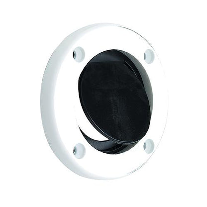 SeaChoice Boat Self-Bailing Cockpit Mounted, 2-7/8 In. Scupper Valve Kit - White.