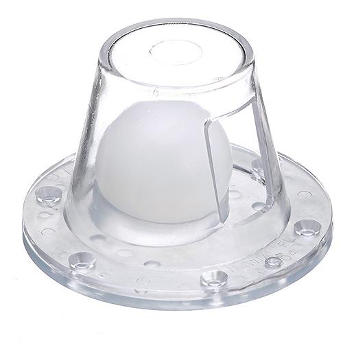 SeaChoice Self-Bailing Scupper, Large, Clear, Fits 1.5" - 3" Inch Openings.
